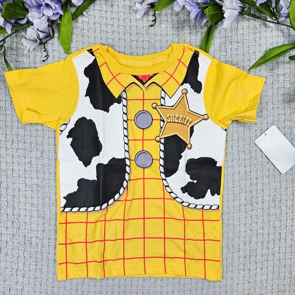 Disney Store Toy Story Buzz Lightyear Woody Shirts and Minecraft Shirt NWT Sz 4 - Picture 3 of 4